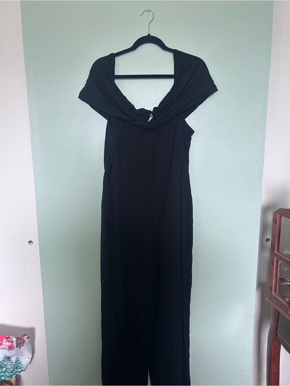 Black Twist-Front Jumpsuit - Women